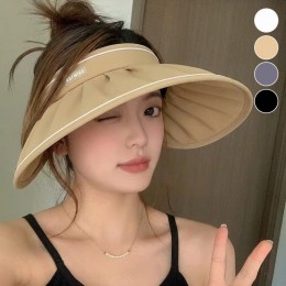 주름 와이드 썬캡 ELM-305