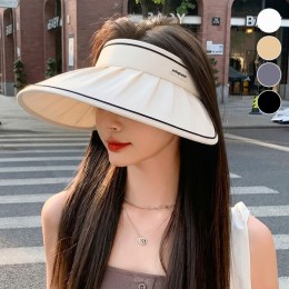 주름 와이드 썬캡 ELM-305