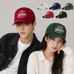빈티지 레터링 자수 캐주얼 볼캡 ELM-308