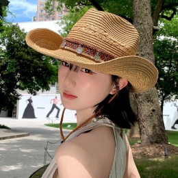 인디언풍 수술 카우보이 밀짚모자 ELM-310