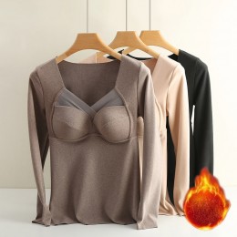 캡내장 피치기모 긴팔내의 ELC-1016