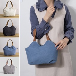 심플 레이어드 캔버스 토트백 ELG-076