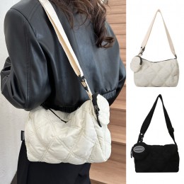 퀼티드 원형 파우치 크로스백 ELG-161