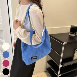 심플 코듀로이 숄더백 ELG-162