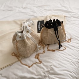 복조리 왕골 체인 버킷백 ELG-172