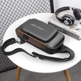 비밀번호 잠금 방수 레져 크로스백 ELG-188