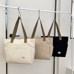 가벼운 데일리 캔버스 숄더백 ELG-217