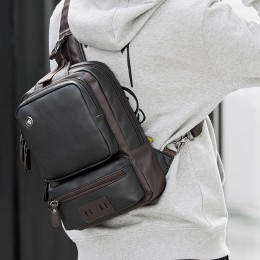 스퀘어핏 고급 레더 슬링백 ELG-122