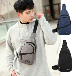 캔버스 2단 지퍼 슬링백 ELG-124