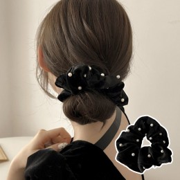 진주 벨벳 헤어슈슈 ELH-027