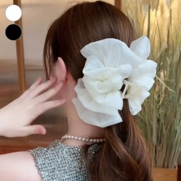 빅사이즈 쉬폰 주름 집게핀 ELH-040