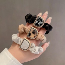 자개D장식 헤어 곱창끈 ELH-044