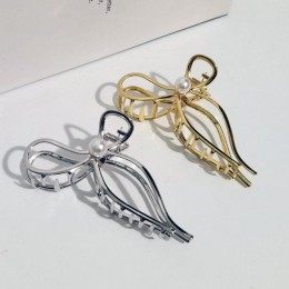 진주 메탈리본 집게핀 ELH-051