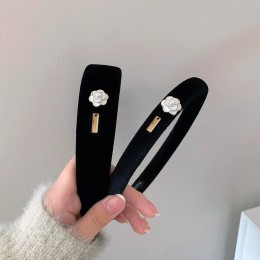 꽃장식 벨벳 헤어밴드 ELH-061