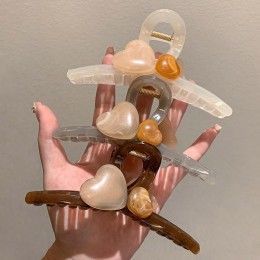 더블 하트 집게핀 ELH-069