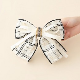 트위드 이중리본 자동핀 ELH-088