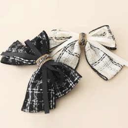 트위드 이중리본 자동핀 ELH-088