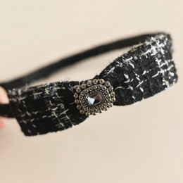 트위드리본 빈티지 큐빅 머리띠 ELH-099