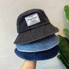 라벨 데님 버킷햇 ELM-010