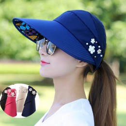 꽃진주 돌돌이 썬캡 ELM-103