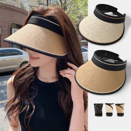 밀짚라인 돌돌이 썬캡 ELM-129