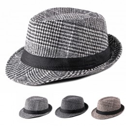 체크 페도라캡 ELM-135