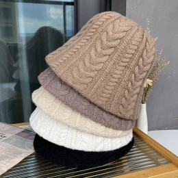 꽈배기 니트 버킷햇 ELM-168