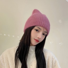 꽈배기 니트 고양이비니 ELM-171