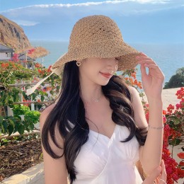 레이스리본 라피아햇 ELM-176