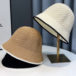 엣지배색 니트짜임 버킷햇 ELM-190