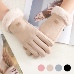 여성 인조퍼 스웨이드 터치장갑 ELS-009