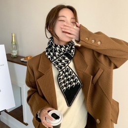 니트 클래식 크로스 머플러 ELS-035