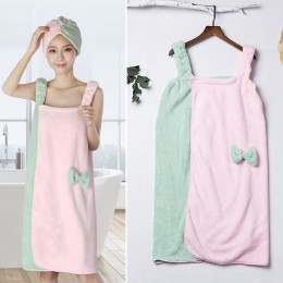 투톤 랩 스커트 샤워가운 ELS-037