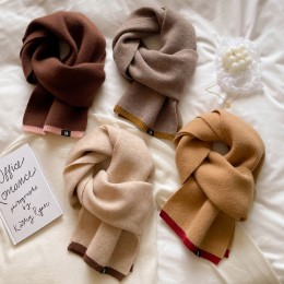 솔리드 스몰 라벨 머플러 ELS-053