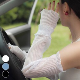 망사 주름 레이스 팔토시 ELS-084