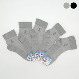 남성 메쉬 무압박 중목양말 5켤레묶음 ELY-2071