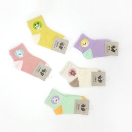 아동양말 동물원 5켤레묶음 ELY-3012