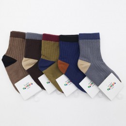 아동양말 골지베이직 5켤레묶음 ELY-3023