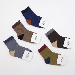 아동양말 골지베이직 5켤레묶음 ELY-3023