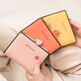 하트링 배색 반지갑 ELZ-006