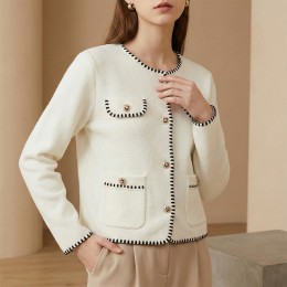 샤인 포켓 트위드 자켓 하객룩