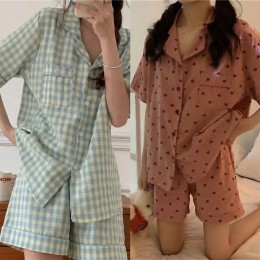 홈웨어 여름 잠옷 세트 스프라이트 하트