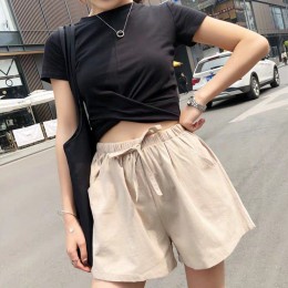 여름 데일리 면 반바지 밴딩 쇼츠