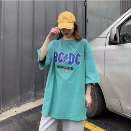 하라주쿠 스타일 오버핏 박스 프린팅 반팔티 FR-161847