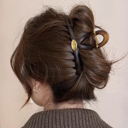 레터링 클립집게 여자 고급 헤어핀