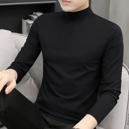 남성 반폴라티 긴팔 부드러운 이너티셔츠