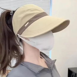 여성 포니테일 썬캡 모자 자외선차단 여름 골프 등산