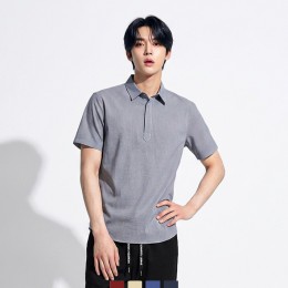 남성 미니체크 카라넥 데일리 감성 여름반팔셔츠
