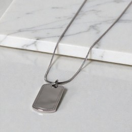 태그 펜던트 써지컬 남자목걸이