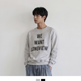 남성 위원트 레터링 맨투맨 가을겨울데일리